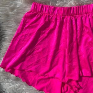 Fredericks Hot Pink Silk Nightie Short Lingerie